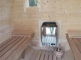 Sudová sauna - interiér 